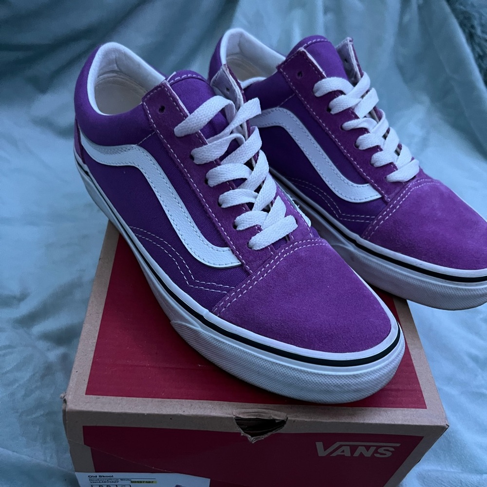 old school purple vans